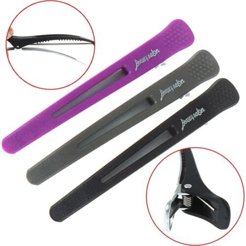 New Arriva 6pcs/set Holding Hair Styling Clip Flat Duck Mouth Hair Clips Salon Hairdressing Cutting Hairpin Accessories Random