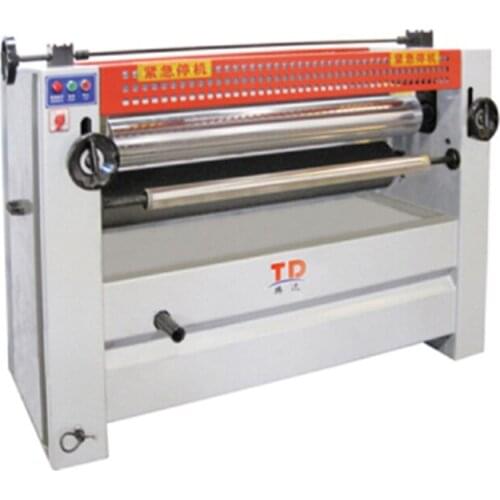 Semi Automatic Coating Machine Woodworking Milling Machine Coating Woodworking Mechanical Double-sided Coating Equipment 220V