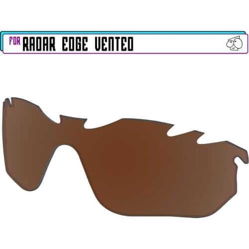 EZReplace Polarized Replacement Lenses for - Oakley Radar Edge Vented Sunglasses - Brown