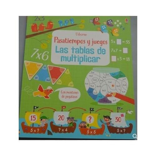 Parent Child Kids Spanish Book Carhildhood Education Enlightenment Math Multiplication Exercise Learning Reading Book Age 6
