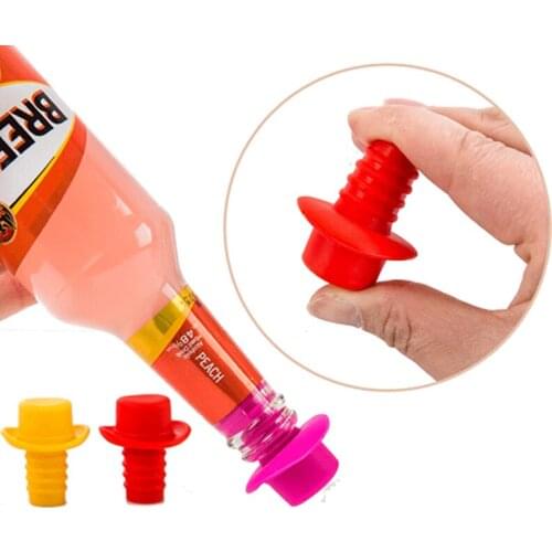 1Pcs Small Top Hat Wine Stopper Bottle Cap Bar Tool Fresh-keeping Wine Pourer Stopper Small Top Hat Kitchen Gadgets Silicone