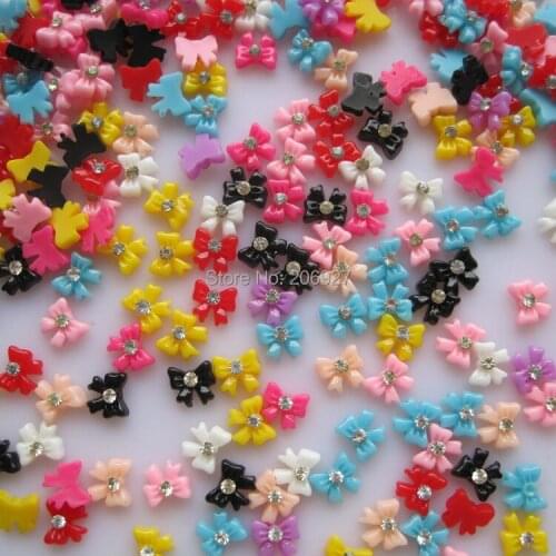 #35 30pcs Cute Mix Bow Shape Nail Resin Decoration Outlooking