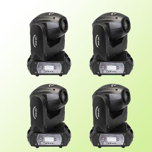 4Pcs/lot DJ Stage 3 prism double wheel 60W Mini 3-facet gobos Moving Head Spot Lights Great Effects DMX512 Disco Party Lighting