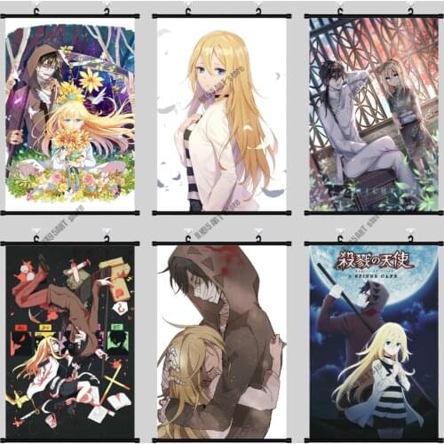 Diamond Painting Angels of Death Anime Cross Stitch Kits Diamond Embroidery Full Square Round Drill Mosaic Kids Room Decoration