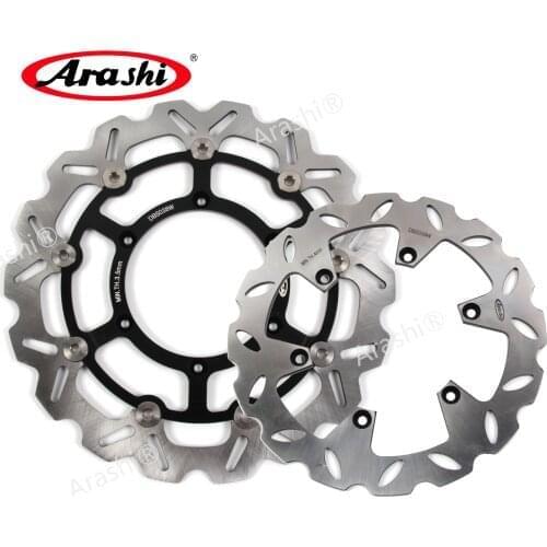Arashi 310 / 240 mm For SUZUKI DRZ SM 400 2005-2009 CNC Floating Front Rear Brake Disc Rotors DRZ400SM 2005 2006 2007 2008 2009