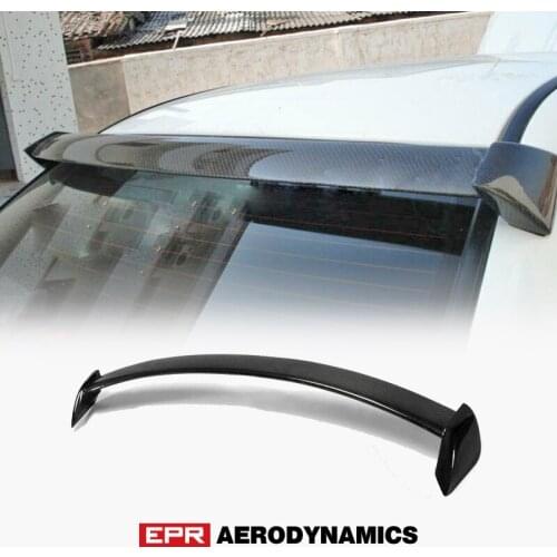 Car Accessories For Impreza GDA GDB GDC STI Style Carbon Fiber Rear Window Spoiler Glossy Fibre Roof Wing Racing Body Kit Trim
