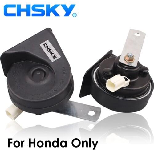 CHSKY Car Horn Snail type Horn For Honda Accord Brio Amaze Civic CR-V Insight Fit Jazz CRX HR-V FR-V CR-Z Pilot Legend Freed