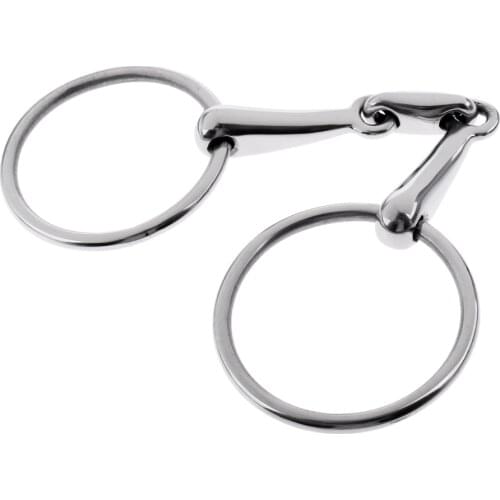 Stainless Steel Mouth Bit / SNAFFLE BIT Horse - 5 inch, 13 mm, 5'' Western / English