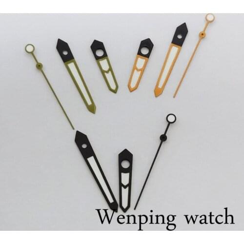 New Watch Hands Green Luminous Hands Fit ETA 2836 2824 DG 2813 3804 Miyota 8215 8205 821A NH35 NH36 Movement Automatic Watch