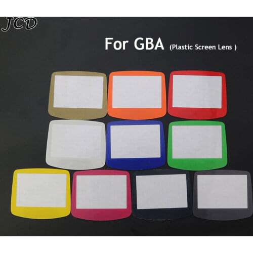 JCD Colorful For GBA Plastic Screen Replacement Plastic Glass Display Protector Lens for Nintendo Gameboy Advance