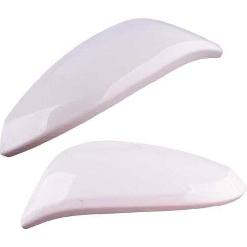 DWCX 1 Pair Car White Front Left and Right Side Wing Rearview Mirror Cover Cap Fit For Toyota RAV4 2013 2014 2015 Accessories