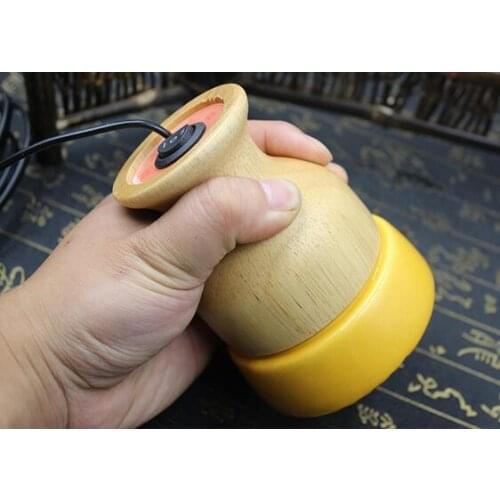 Electric Ceramic Moxibustion Massage Infrared Energy Heating Scrapping Pot Tin Meridian Acupuncture Point For Arm Body Abdomen