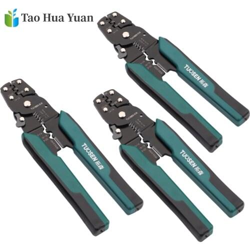 Multi-Crimper Cable Cutter Automatic Wire Stripper Multifunctional Stripping Tools Crimping Pliers Terminal 0.6-1.3mm 2 Tool AA