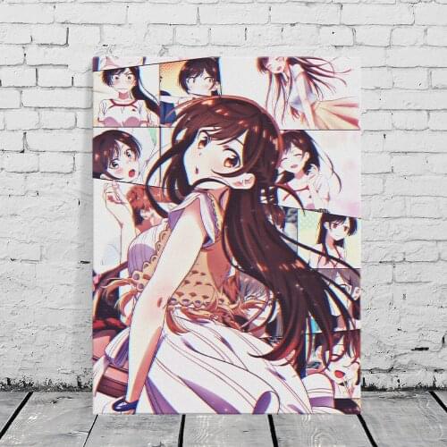 Kanojo okarishimasu Mizuhara Chizuru Anime Canvas Painting Wall Art Posters Prints Pictures Living Room Decoration Home Decor