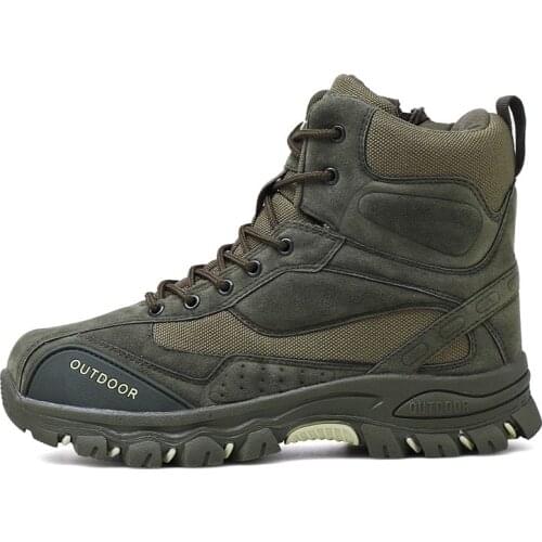 Zeeohh 2020 men Military boots Ankle Boats Army Work Shoes Quality Special Force Tactical Desert Combat кроссовки winter autumn