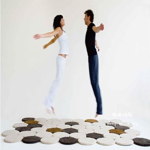 Round Stitched Carpeting Living Room Bedroom Rug Hand 100% Acrylonitrile Carpet Area Rug for Living Room Big Rugs