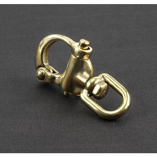 Brass Professional Camping Buckles Climbing Key Chain EDC Buckle Outdoor Tools Brass Clasp