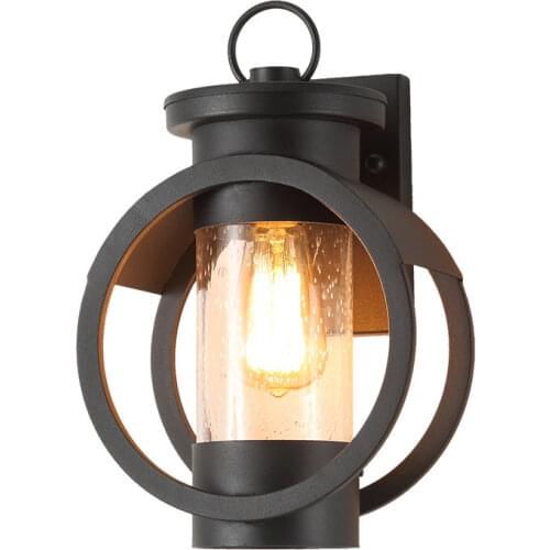 American style retro outdoor wall lamp waterproof iron balcony aisle exterior wall patio table lamp wholesale and spot