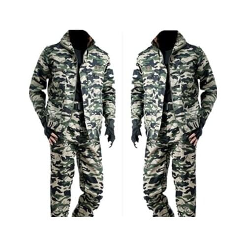 Camouflage suit mens spring/summer site mechanics the uniform abrasion proof hot mens and womens outdoor coat pants