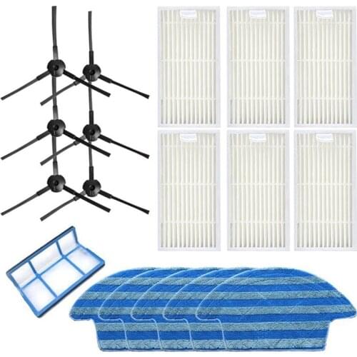 Promotion!Side Brush Primary Dust Filter Efficient HEPA Mops for ILife V55 Pro Robot Vacuum Cleaner Parts