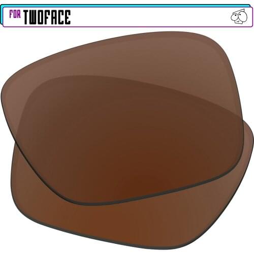 EZReplace Polarized Replacement Lenses for - Oakley TwoFace Sunglasses - Brown