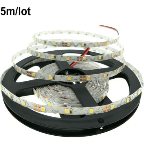 S Shape 12V LED Strip Light Tape 12 V 2835 60LED/m 5M Flexible Warm White Neon LED Light Strip 12V For Room Bedroom TV Backlight