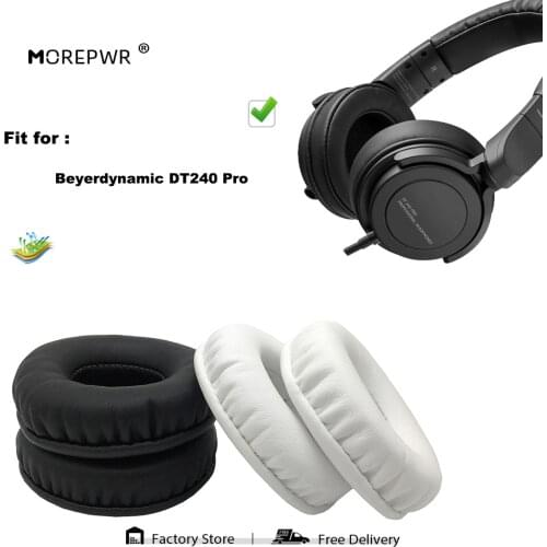 Replacement Ear Pads for Beyerdynamic DT240 DT 240 DT-240 Pro Headset Parts Leather Cushion Velvet Earmuff Earphone Sleeve Cover