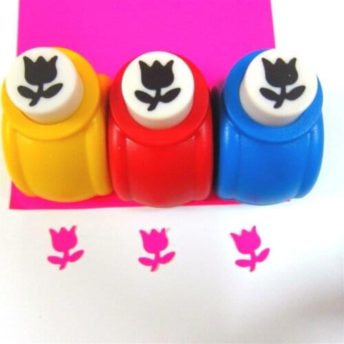 Medium 15mm Sweet Tulip Punch 1 Hole Punch Paper Cutter Puncher Scrapbooking DIY Tools Scrapbook Furador Eva Embossing