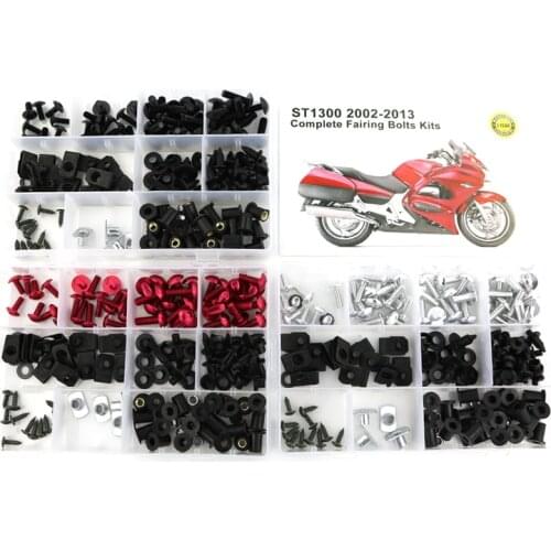 Fit For Honda ST1300 2002-2013 Motorcycle Complete Full Fairing Bolts Kit Screws Fairing Clips Windshield Bodywork Bolts