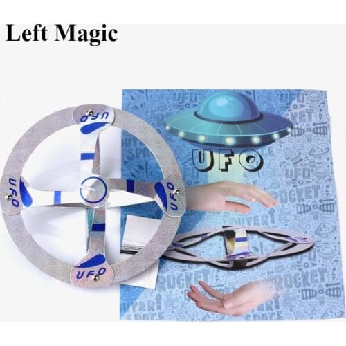 UFO Floating Fly Magic tricks Mystery Mid Air Fly Saucer UFO magic Props Outdoor Funny Toy For Kids Gift Close Up Stage Magic