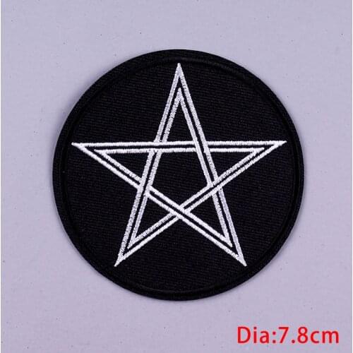 Pulaqi Hip Hop Embroidered Patches For Clothing Hippie Negro Ironing Patches For Clothes Rock Fire Guitar Patches Badges Apparel