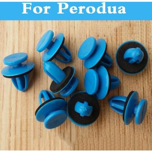 High-Quality Auto Car Styling Door Push-In Rivets Fastener Clips Blue 50pcs For Perodua Viva Kelisa Kembara Nautica Kancil Myvi