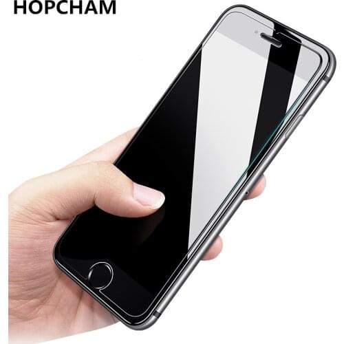 HOPCHAM Anti-Scratch 9H Tempered Glass For iphone 8 7 Plus 6 6s Plus 0.28mm Screen Protector Film For iPhone 5 5S SE Glass Film