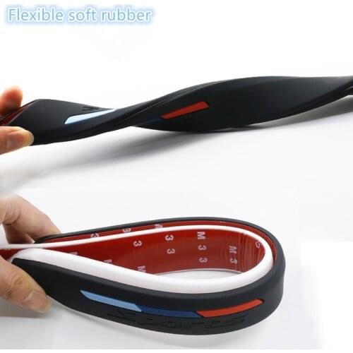 Car Wheel Eyebrow Protection Front Rear Body Bumper Protector Car Styling Accessories For Peugeot 307 308 207 3008 2008 407 508