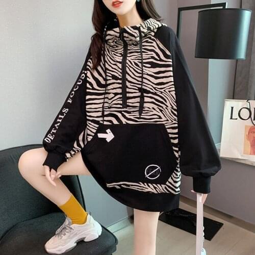 Design Sense Big Pocket Sweater Womens Mid-length Hooded Loose 2020 New Ins Trend