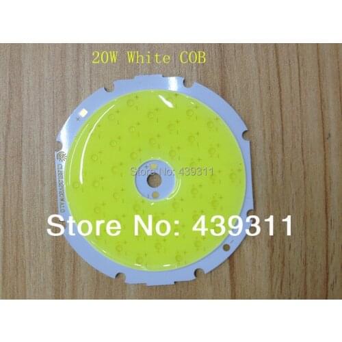 20W COB LED chip White 6000-6500K surface Light source 600mA 30-36V 1800-2000LM S Chips Free Shipping
