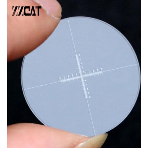 995 Universal Micrometer Cross-line Graticule Optical Microscope Reticles for Biological Student Digital Microscope