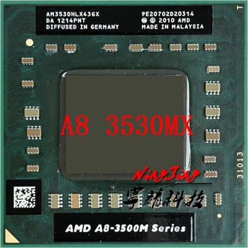 AMD A8-Series A8-3530MX A8 3530MX 1.9 GHz Quad-Core Quad-Thread CPU Processor AM3530HLX43GX Socket FS1