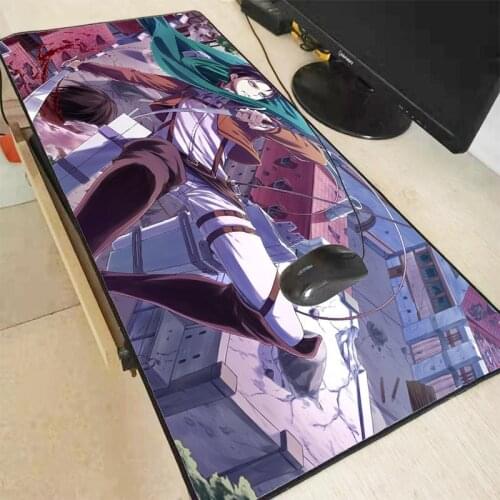 Mairuige Attack on Titan Anime Large Mouse Pad Notebook Computer Mousepad Gaming Mouse Mat Practical Office Desk Resting Surface