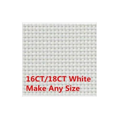 Free Shipping 16CT OR 18CT 100X100cm Or Make Any Size Aida Cloth Fabric Cross Stitch Canvas Great choice