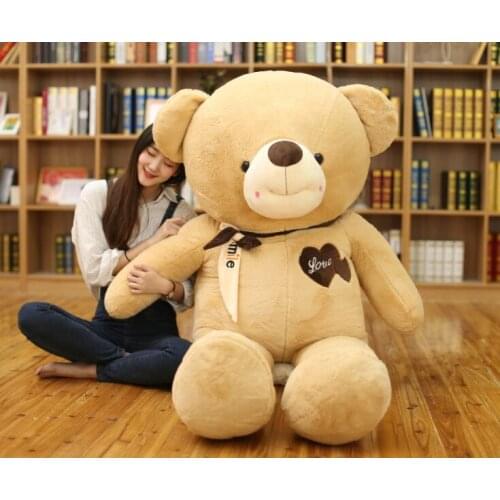 Fillings toy huge 140cm love bear plush toy pink teddy bear soft doll hugging pillow Christmas gift b1985