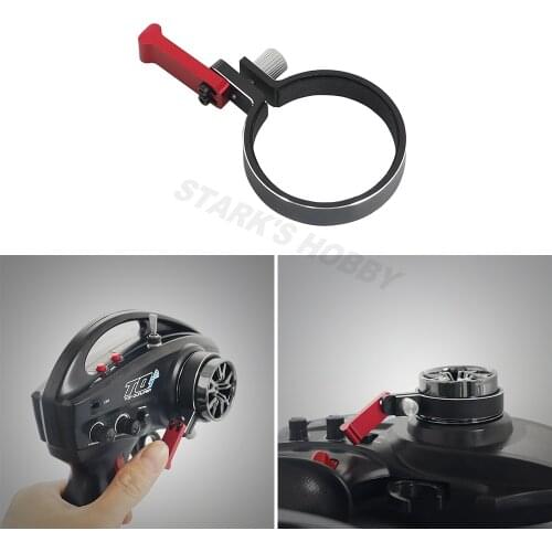 Metal Transmitter Steering Wheel Trigger One-handed Control Adapter for 1/10 RC Crawler Traxxas Summit TRX4 TRX-6 TQi Controller