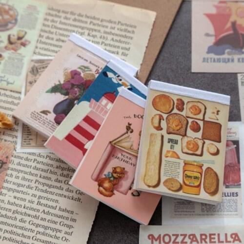 XINAHER 80pcs/lot Girls bouquet Mini book Material Paper Junk Journal Planner Scrapbooking Vintage Decorative DIY Craft Paper