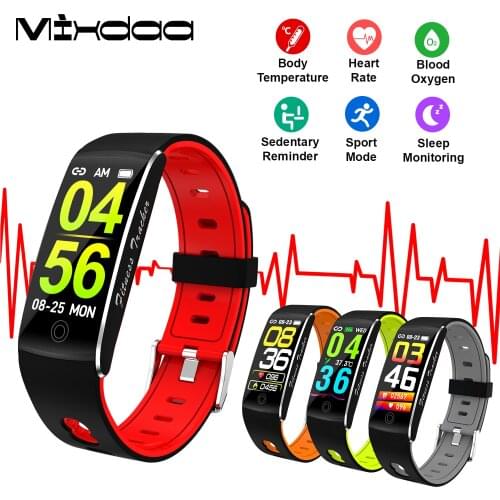 Mixdaa Smart watch Waterproof Fitness Trackers Heart Rate Body temperature smart bracelet Android ios Sport for iPhone Xiaomi