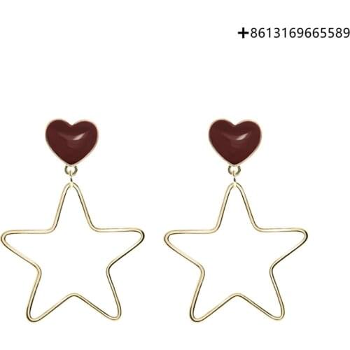 Fashion 925 silver female temperament South Korean personality simple advanced sense earrings students versatile