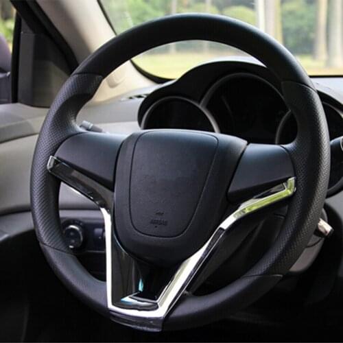 1pcs Car Steering Wheel Moulding Cover Trim Insert Sticker For Chevrolet Cruze Trax Tracker Accessories car accessories interior