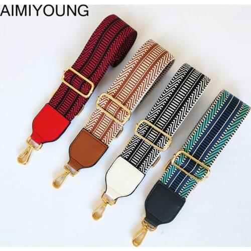 AIMIYOUNG Bag Strap Handbag Belt Wide Shoulder Bag Strap Replacement Strap Accessory Bag Part Adjustable Belt For Bags 130cm