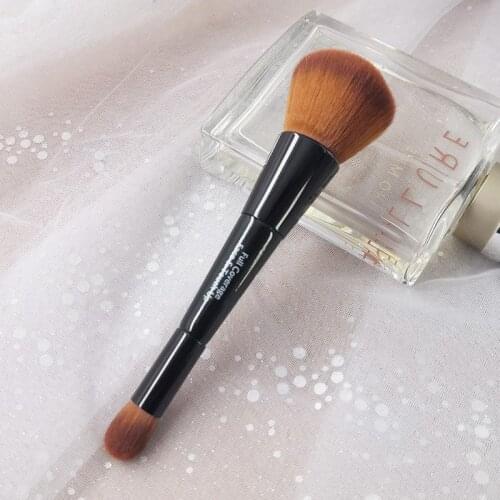 Professional BB Full Coverage Face & Touch Up Makeup Brush Double ended Contour Sculpting Brush Blending Make up Brush