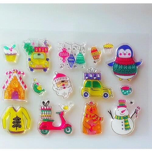 YLCS261 Snowman Silicone Clear Stamps For Scrapbook DIY Album Paper Card Decoration Embossing Folder Rubber Stamp Tools 11*16cm