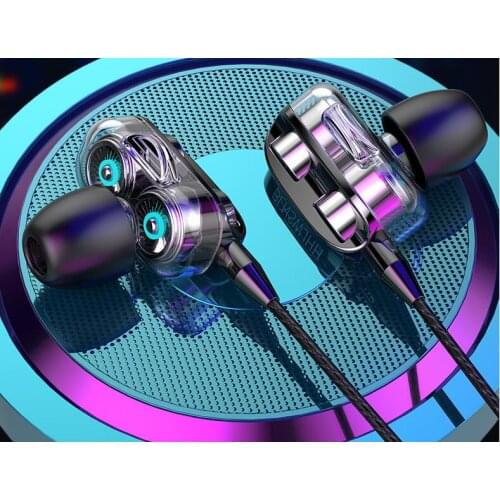 Stereo Bass Headphone In-Ear 3.5MM Wired Earphones HIFI Earpiece with MIC for Xiaomi Samsung Huawei Phones